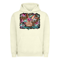 Pigment Pistachio happy easter bunny western background Urban Hoodie - Jasminsmagicworld