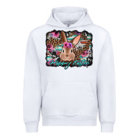 White happy easter bunny western background Urban Hoodie - Jasminsmagicworld