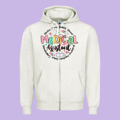 Zipper Hoodie medical assistant nurse
