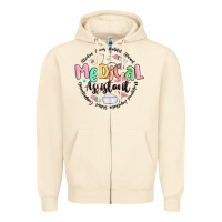 Sandshell medical assistant nurse Zipper Hoodie - MaliasSmallBusiness