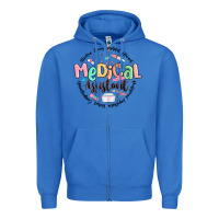 True Royal medical assistant nurse Zipper Hoodie - MaliasSmallBusiness
