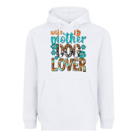 White wife mother dog lover with paws Heavyweight Hoodie - texasbilliewilder