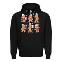 Black nurse gingerbread Zipper Hoodie - MaliasSmallBusiness