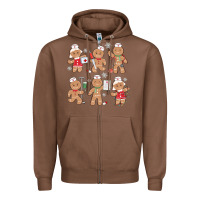 Chestnut nurse gingerbread Zipper Hoodie - MaliasSmallBusiness