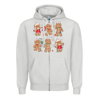 Dove Grey nurse gingerbread Zipper Hoodie - MaliasSmallBusiness