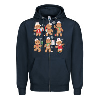 Navy nurse gingerbread Zipper Hoodie - MaliasSmallBusiness