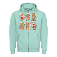 Seafoam nurse gingerbread Zipper Hoodie - MaliasSmallBusiness