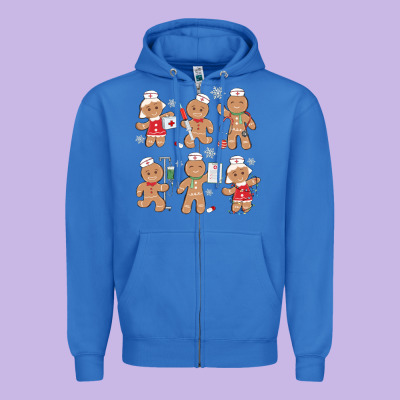 Zipper Hoodie nurse gingerbread