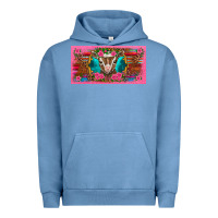 Pigment Pebble Blue western baby boer goat pink flowers serape leopard pink glitter patter Urban Hoodie - BarkalooDesign