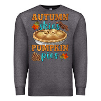 Charcoal Heather autumn skies pumpkin pies Premium Sweatshirt - HRA Design Shop