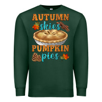Sports Green autumn skies pumpkin pies Premium Sweatshirt - HRA Design Shop