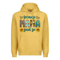 Antique Gold because mama said so western sunflowers Premium Hoodie - Artiststas