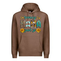 Chestnut because mama said so western sunflowers Premium Hoodie - Artiststas