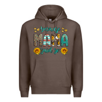 Coffee because mama said so western sunflowers Premium Hoodie - Artiststas