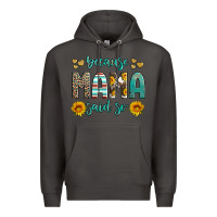 Smoke because mama said so western sunflowers Premium Hoodie - Artiststas