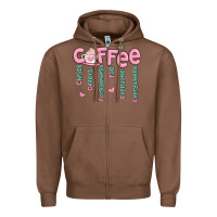 Chestnut coffee and christ Zipper Hoodie - MaliasSmallBusiness