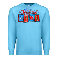 Ocean Blue American mini Premium Sweatshirt - Neo Western