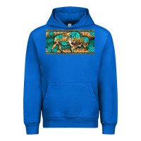 Cobalt western  bison wild soul turquoise's gemstones  license plate template Urban Hoodie - BarkalooDesign