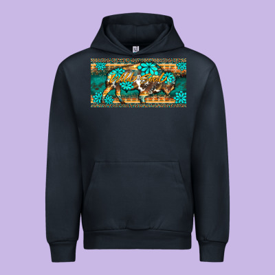 Western  Bison Wild Soul Turquoise's Gemstones  License Plate Template Urban Hoodie Designed By Barkaloodesign