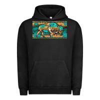 Pigment Black western  bison wild soul turquoise's gemstones  license plate template Urban Hoodie - BarkalooDesign