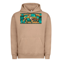 Pigment Burro western  bison wild soul turquoise's gemstones  license plate template Urban Hoodie - BarkalooDesign