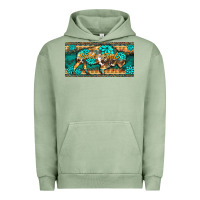 Pigment Oil Green western  bison wild soul turquoise's gemstones  license plate template Urban Hoodie - BarkalooDesign
