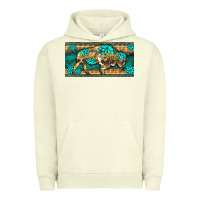 Pigment Pistachio western  bison wild soul turquoise's gemstones  license plate template Urban Hoodie - BarkalooDesign