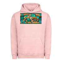Pigment Salmon western  bison wild soul turquoise's gemstones  license plate template Urban Hoodie - BarkalooDesign