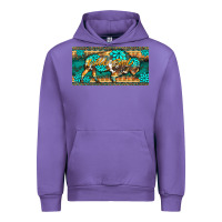 Tulip western  bison wild soul turquoise's gemstones  license plate template Urban Hoodie - BarkalooDesign