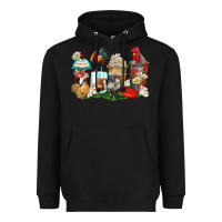 Black rooster coffee cups Heavyweight Hoodie - Zillion Design Studio