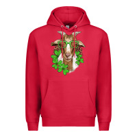 Cardinal st patricks goat with glasses Premium Hoodie - Artiststas