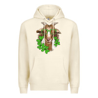 Sandshell st patricks goat with glasses Premium Hoodie - Artiststas