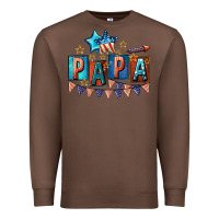 Chestnut American Papa 4th of july Premium Sweatshirt - CowGirlArtShop