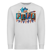 Dove Grey American Papa 4th of july Premium Sweatshirt - CowGirlArtShop