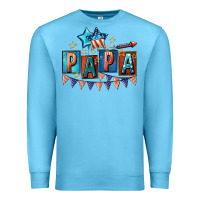 Ocean Blue American Papa 4th of july Premium Sweatshirt - CowGirlArtShop