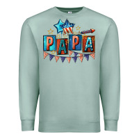Seafoam American Papa 4th of july Premium Sweatshirt - CowGirlArtShop