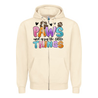 Sandshell paws and enjoy the little things Zipper Hoodie - MaliasSmallBusiness