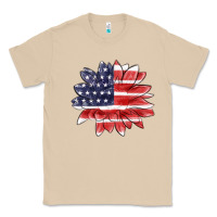 Mushroom american flag sunflower Classic Tee - MaliasSmallBusiness