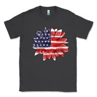 Smoke american flag sunflower Classic Tee - MaliasSmallBusiness