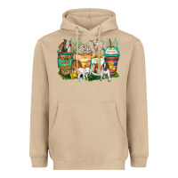 Mushroom goats coffee cups Heavyweight Hoodie - Zillion Design Studio