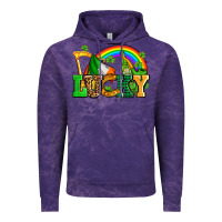Cloud Purple lucky with st patricks elements Vintage Hoodie - AdoDesignShop