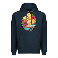 Navy hatched egg easter chicks Premium Hoodie - Artiststas