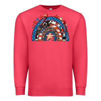 Cardinal American rainbow 4th of july Premium Sweatshirt - CowGirlArtShop
