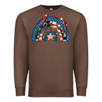 Chestnut American rainbow 4th of july Premium Sweatshirt - CowGirlArtShop