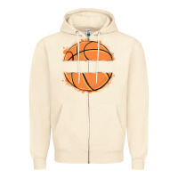 Sandshell custom basketball Zipper Hoodie - MaliasSmallBusiness