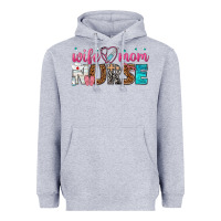 Heather Grey wife mom nurse Heavyweight Hoodie - texasbilliewilder
