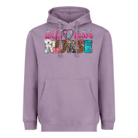 Lavender wife mom nurse Heavyweight Hoodie - texasbilliewilder