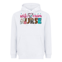White wife mom nurse Heavyweight Hoodie - texasbilliewilder