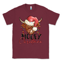 Burgundy mooey christmas Classic Tee - MaliasSmallBusiness