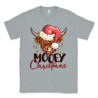 Heather Grey mooey christmas Classic Tee - MaliasSmallBusiness